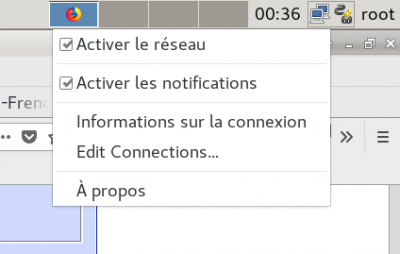 Click droit sur NetworkManager